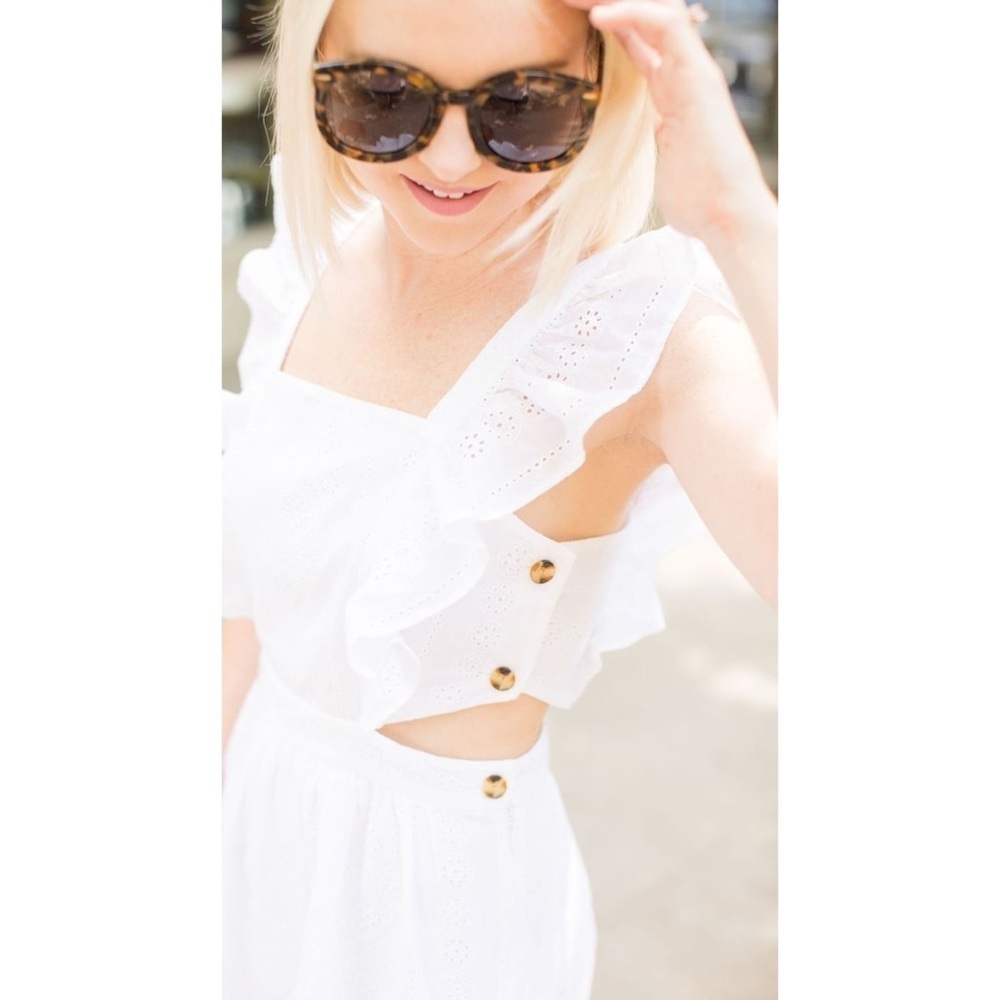 Madewell Leilani Eyelet Apron Sun Dress